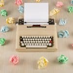 typewriter and paper